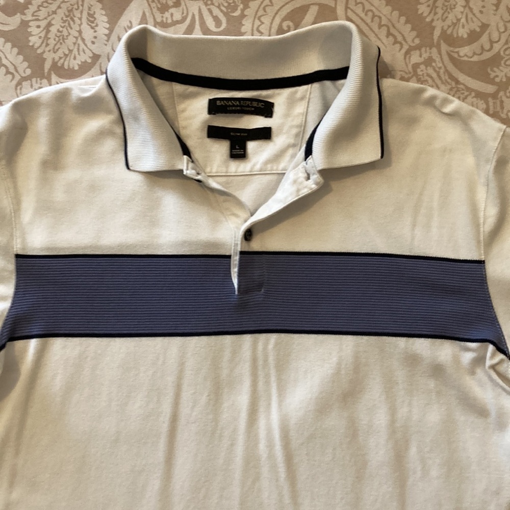 Men’s Banana Republic Polo Shirt, large slim fit - Picture 4 of 6